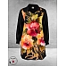 GOZZIP Tuniek Ava Zwart/Bloemen